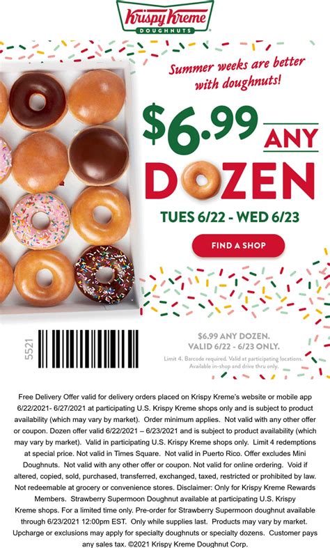 krispy kreme doughnuts coupons 2021